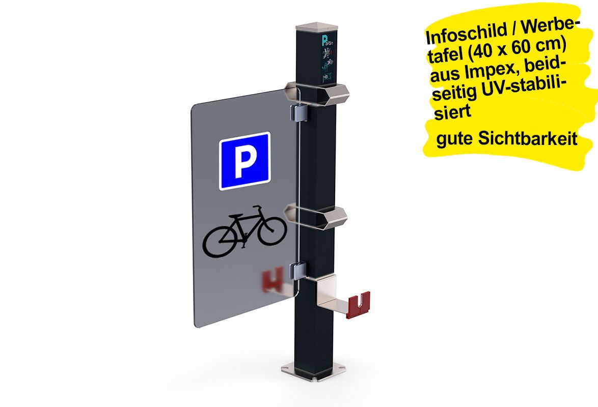 Fahrradständer OSCAR - Infoschild