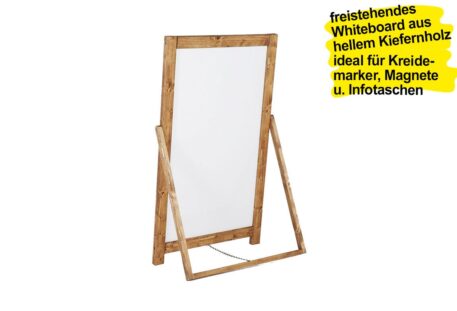 Holz Infoaufsteller Whiteboard CALCARA - freistehend