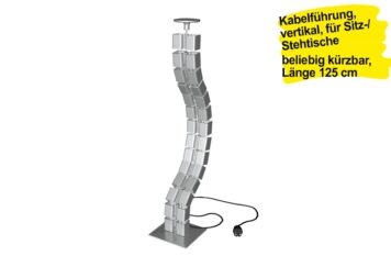 KM Schreibtisch - Kabelführung vertikal