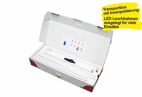 LED Leuchtrahmen OCTOPUS - Transportbox
